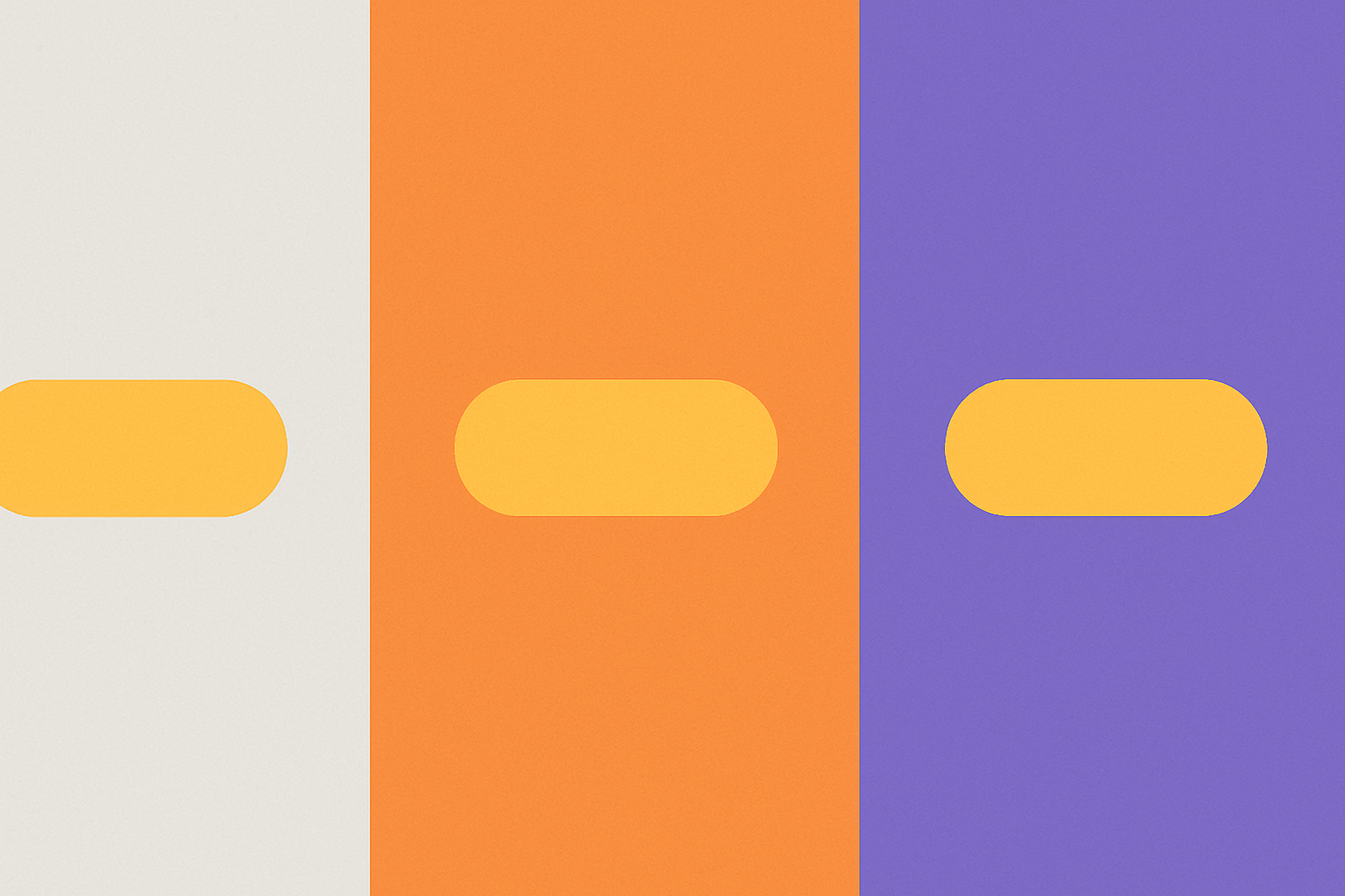 Diagram showing a gold-yellow button appearing to shift in perceived color when placed on neutral gray, warm orange, and cool purple backgrounds, demonstrating a contrast stress test